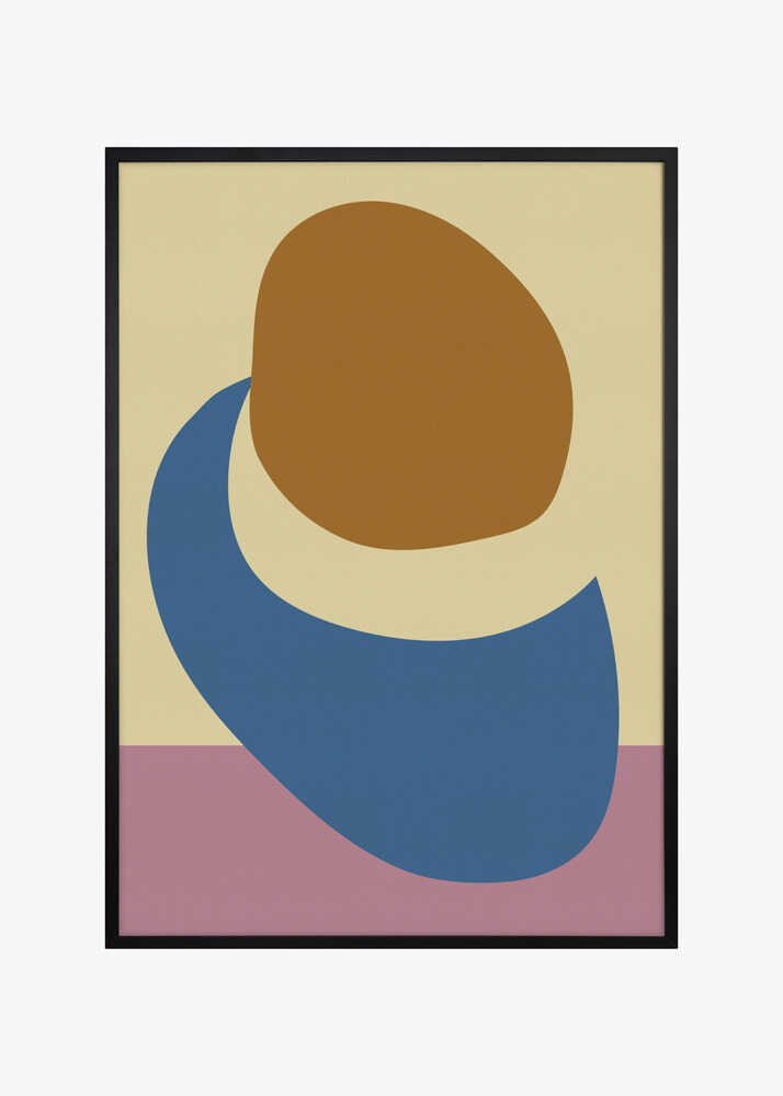 Balanced Stones in Blue , Butter Yellow and Terra