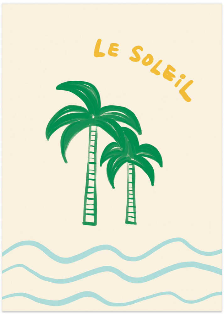 Le Soleil - French Coastal Palm Tree
