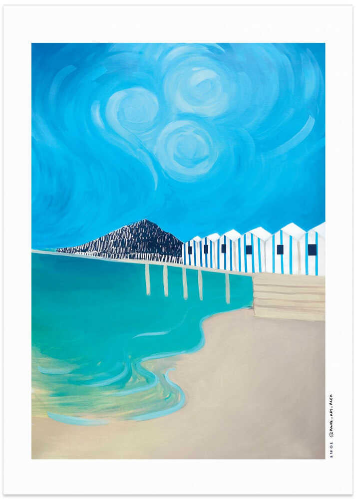 Amalfi Coast, Naples and Capri Italian Seaside Art Print 30x40