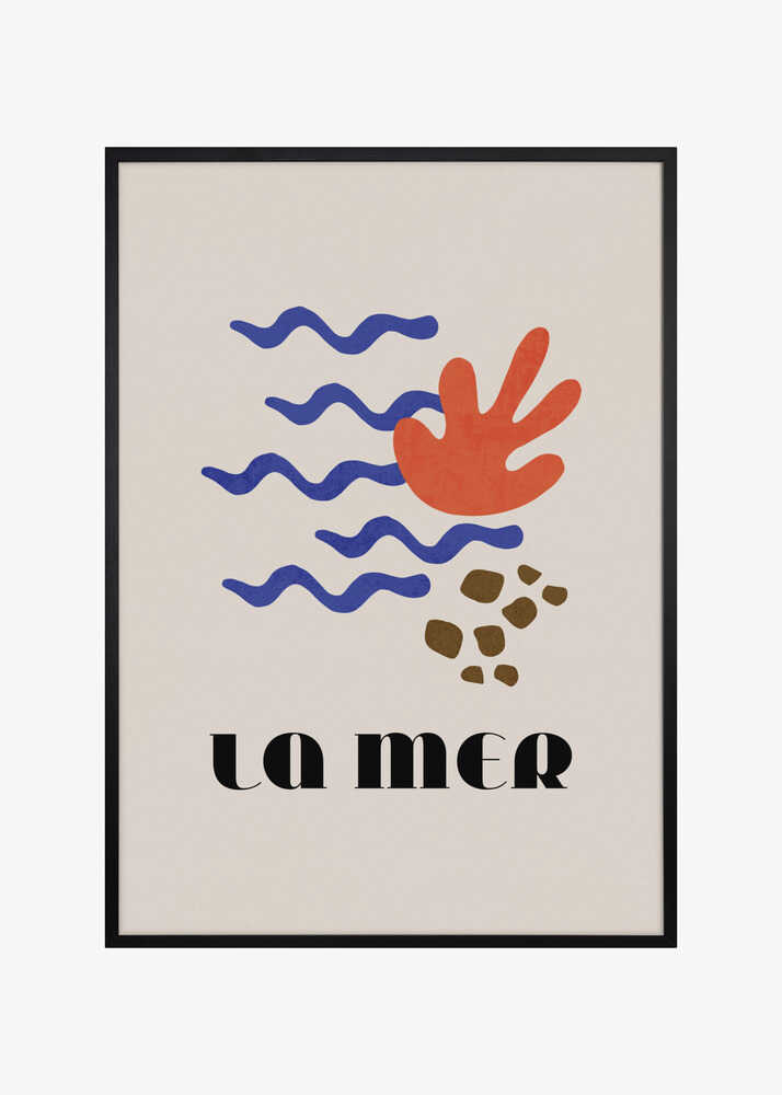 La Mer Abstract Ocean Poster No. 02