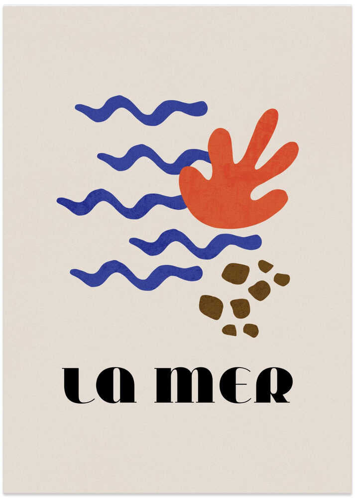 La Mer Abstract Ocean Poster No. 02