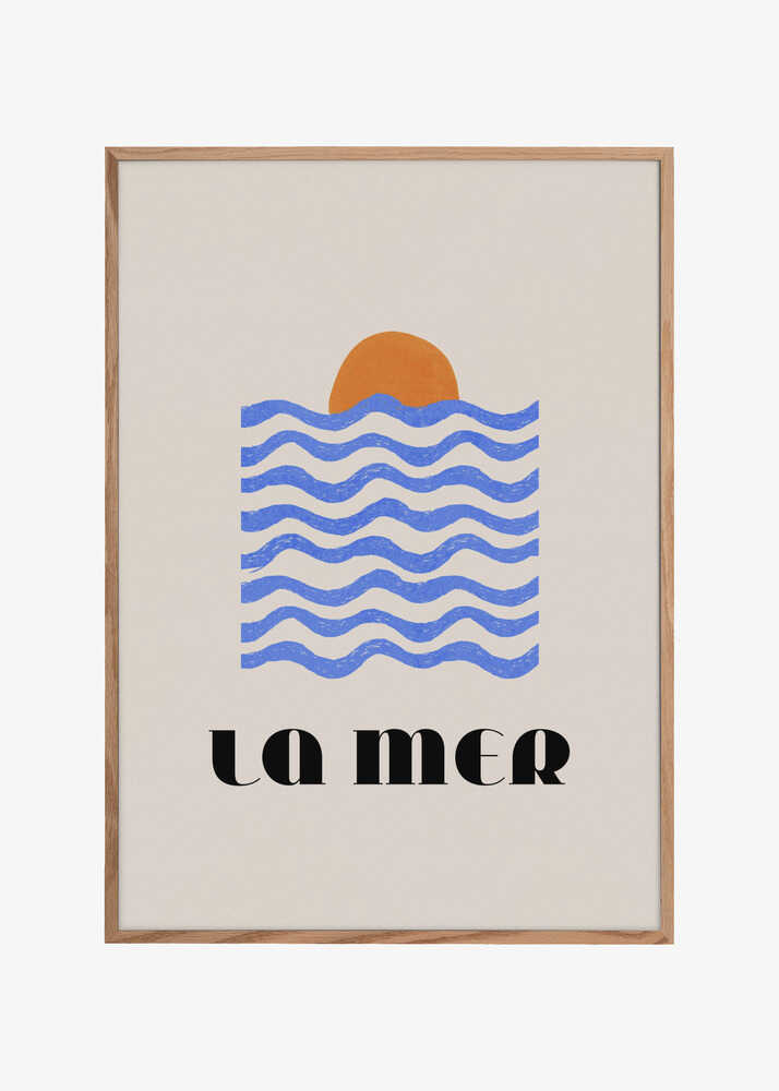La Mer Abstract Ocean Poster No. 03