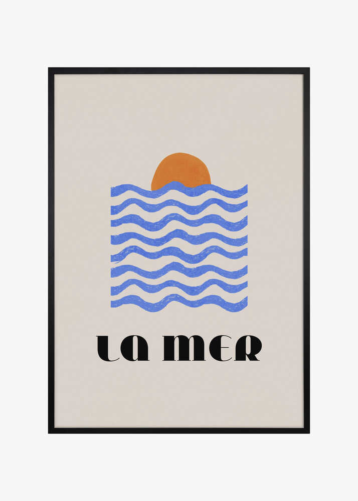 La Mer Abstract Ocean Poster No. 03