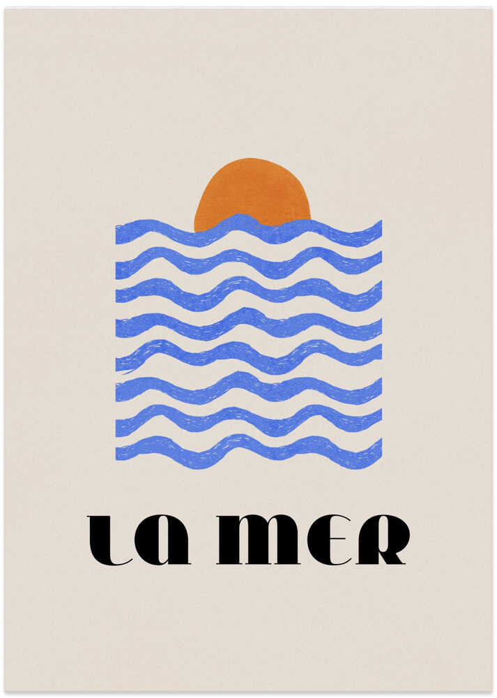 La Mer Abstract Ocean Poster No. 03