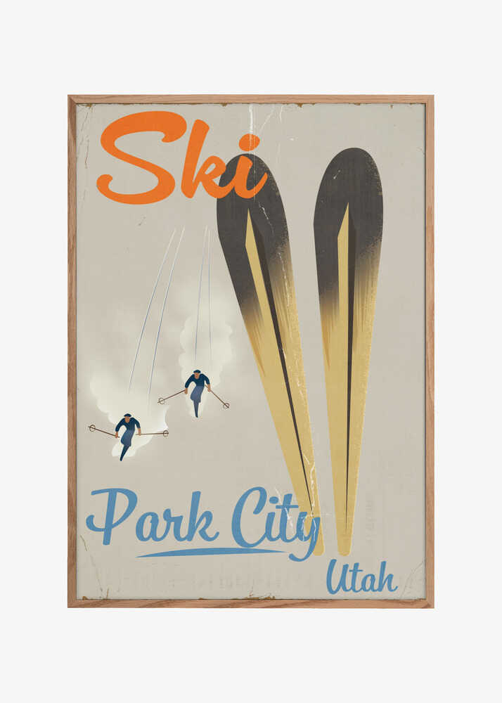 Park City Utah Vintage Ski Poster