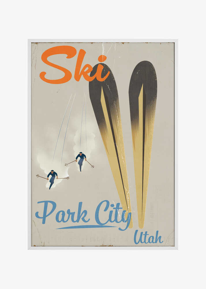 Park City Utah Vintage Ski Poster