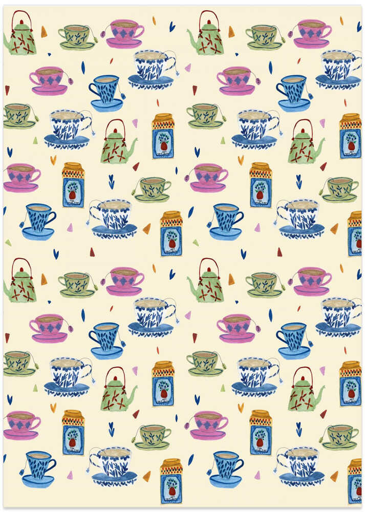 Póster Tazas De Te