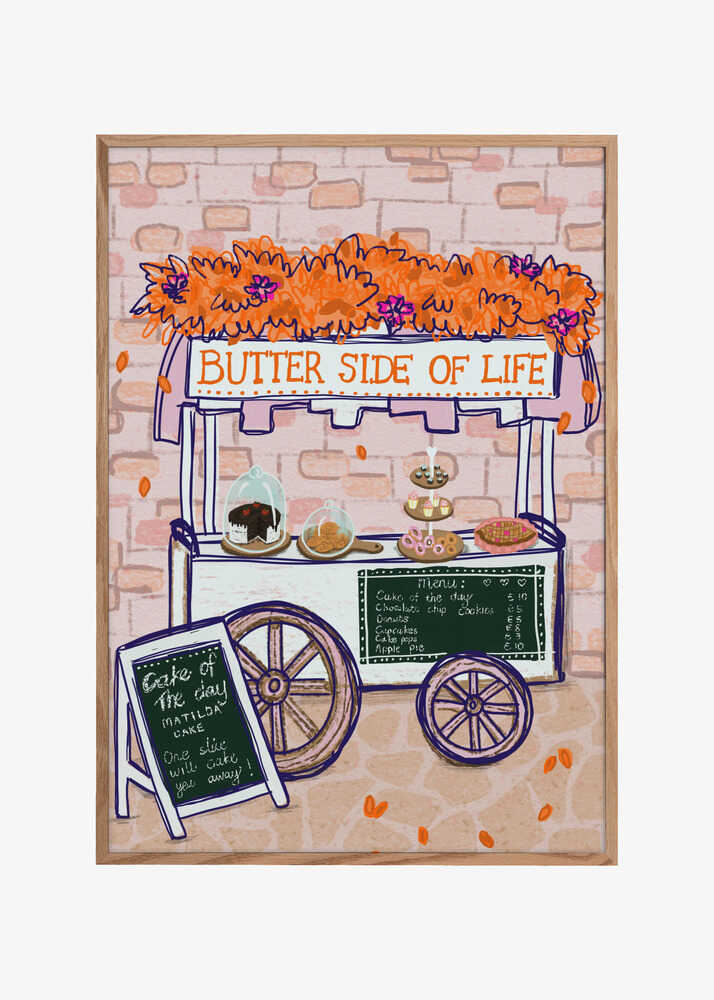 Butter side of life bakery cart