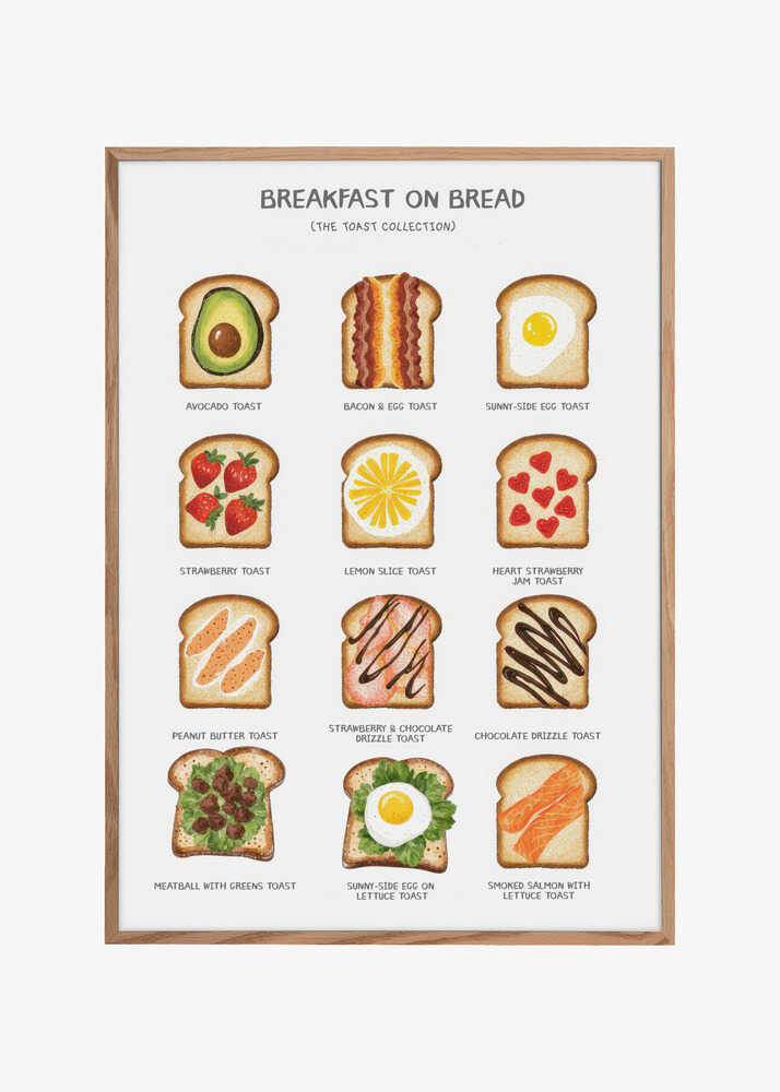 Breakfast on Bread - Type of Sandwiches