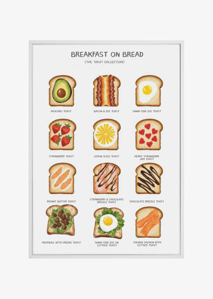 Breakfast on Bread - Type of Sandwiches