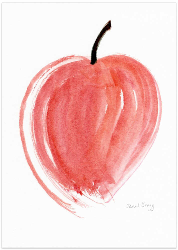 Apple In Four Brushstrokes