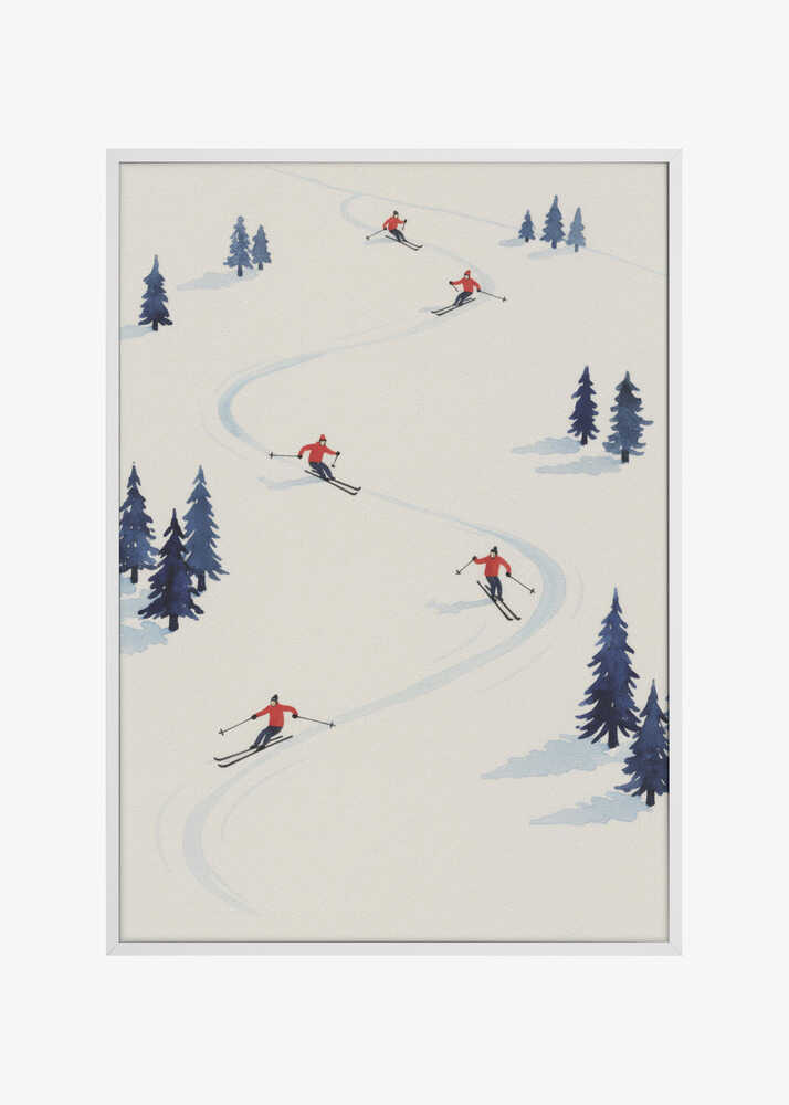 Five Skiers