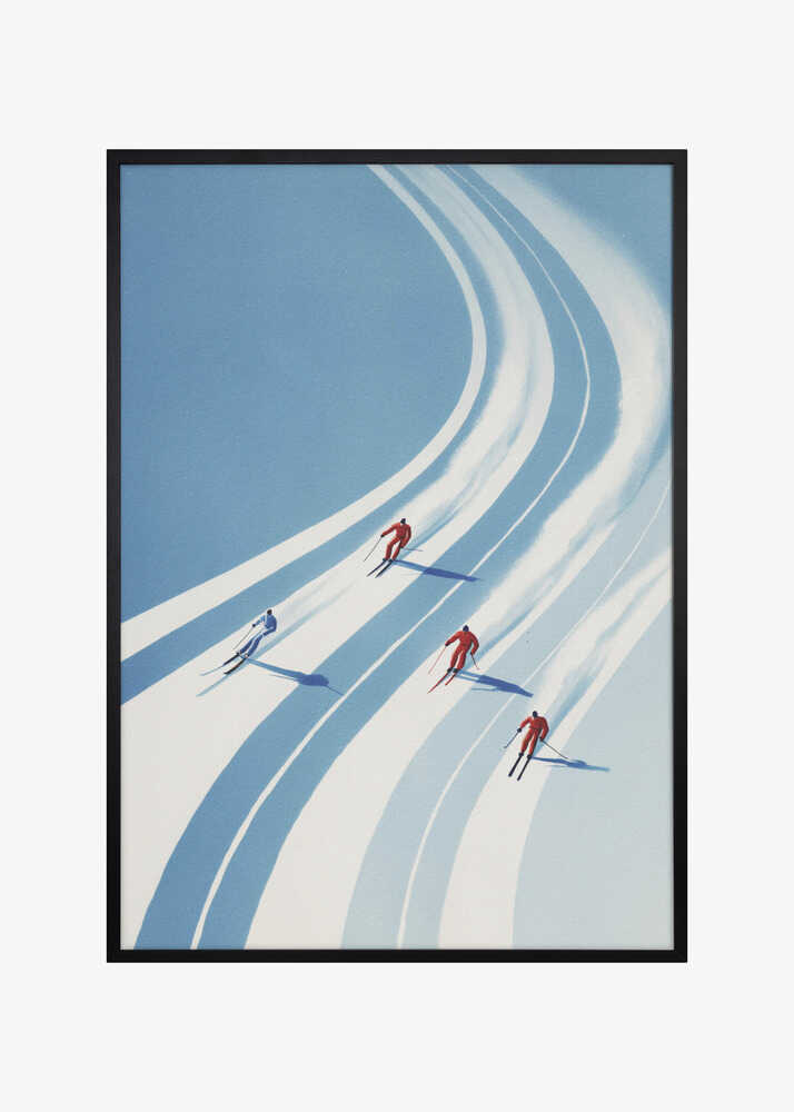 Four Skiers