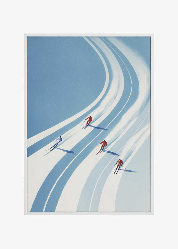 Four Skiers