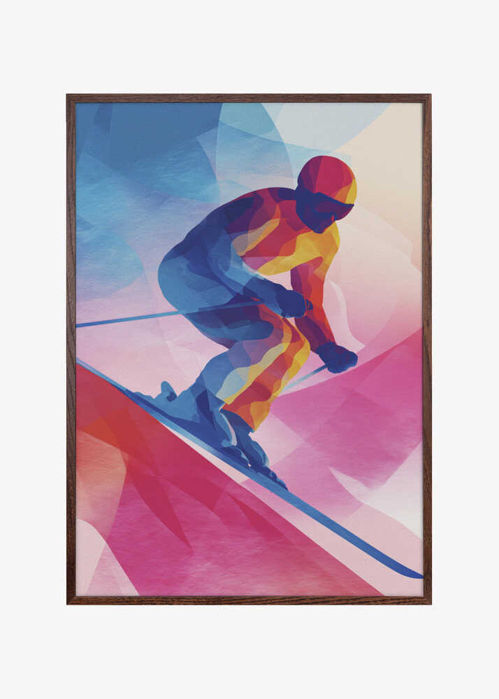 Neon Skier