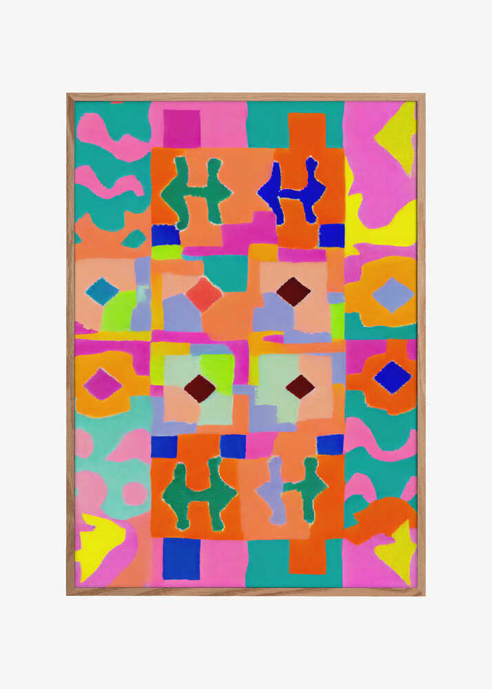 Vivid Geometric Tapestry