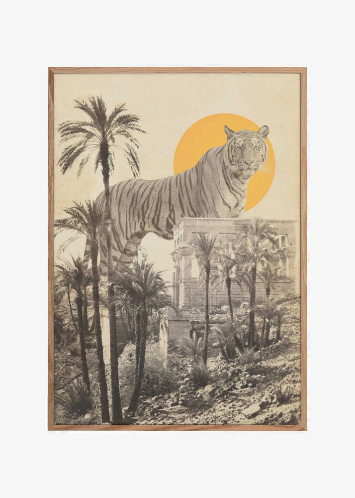 Giant Tiger In Ruins