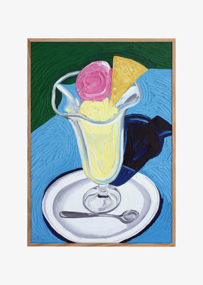 Raspberry and Vanilla Ice Cream