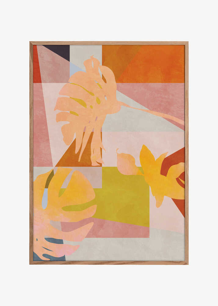 Organic Bauhaus Geometry Leaves