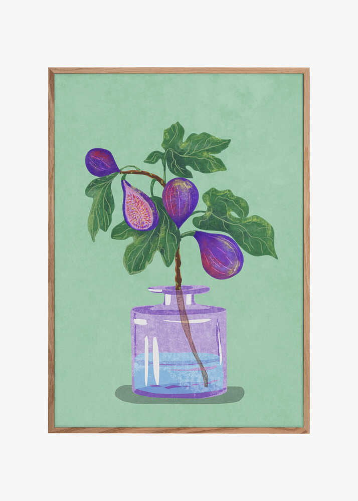 Figs Branch In Vase