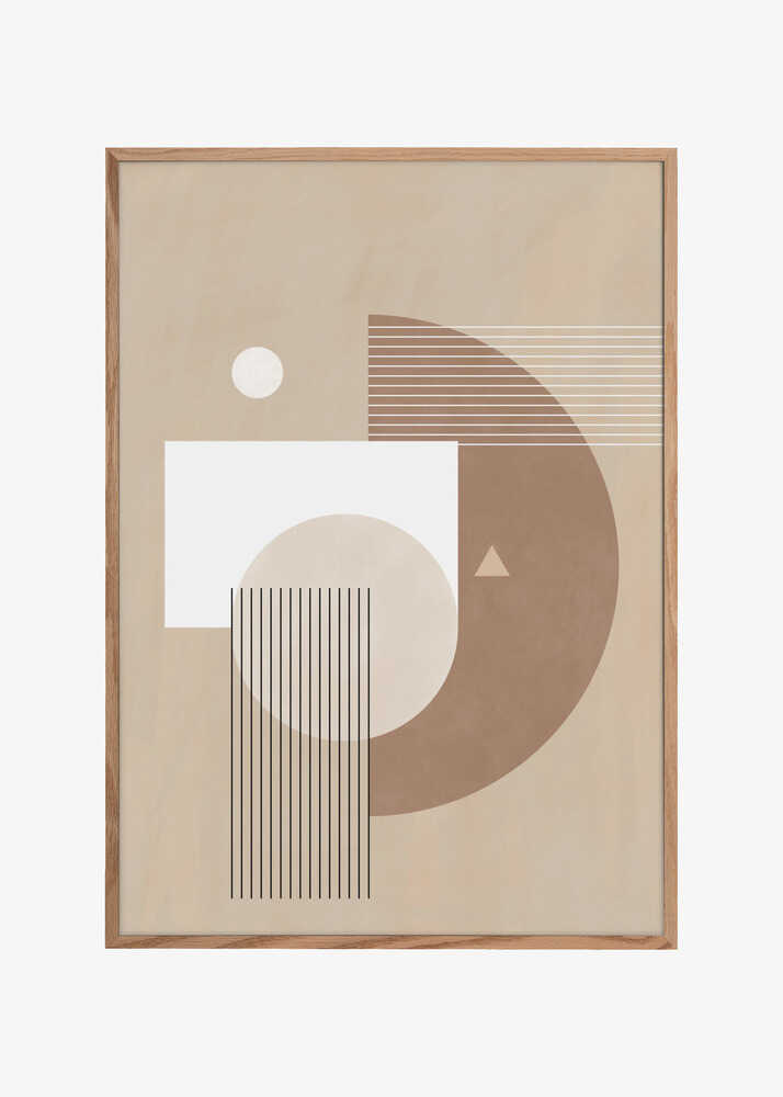 Neutral Semicircles Poster