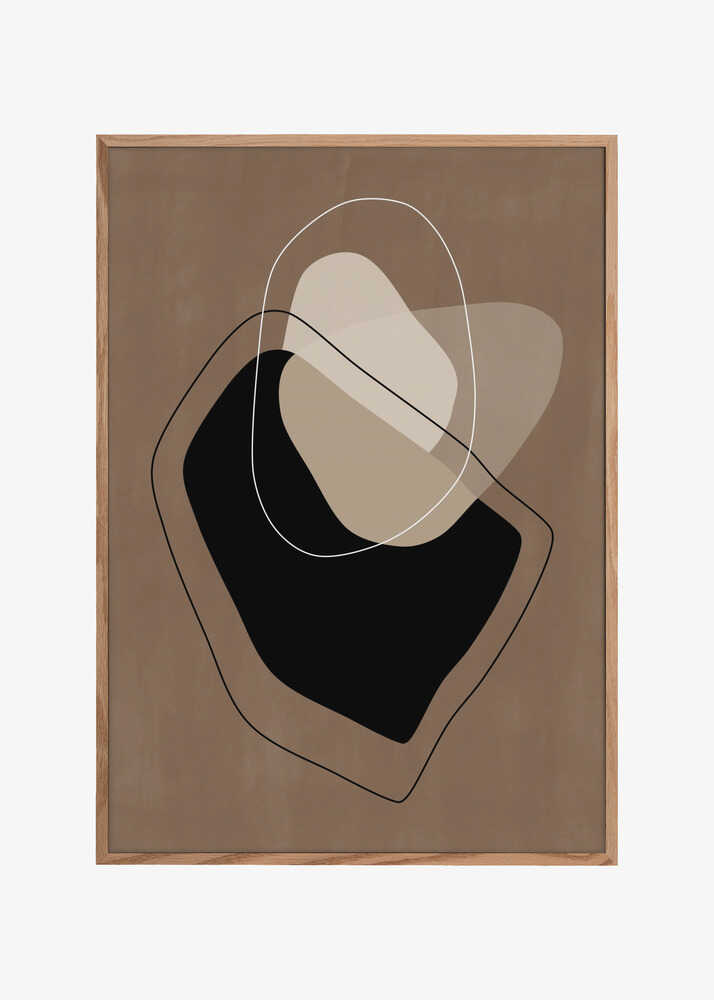 Layered Organic Shapes in Neutral Tones