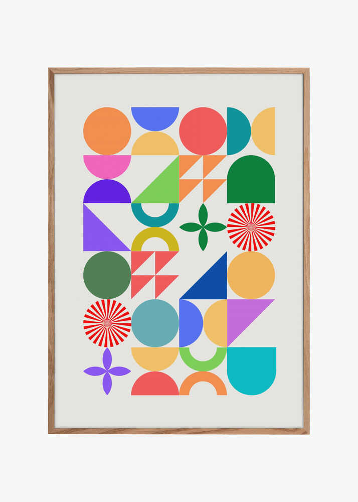 Colorful Geometric Shapes And Patterns