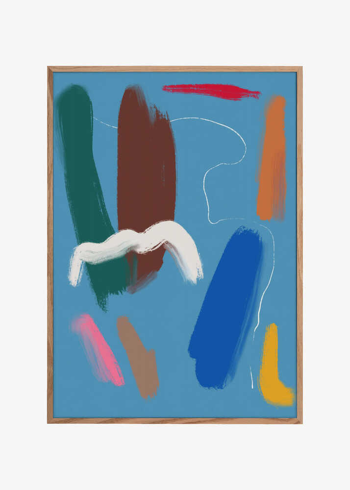 Bold Color Brushstrokes