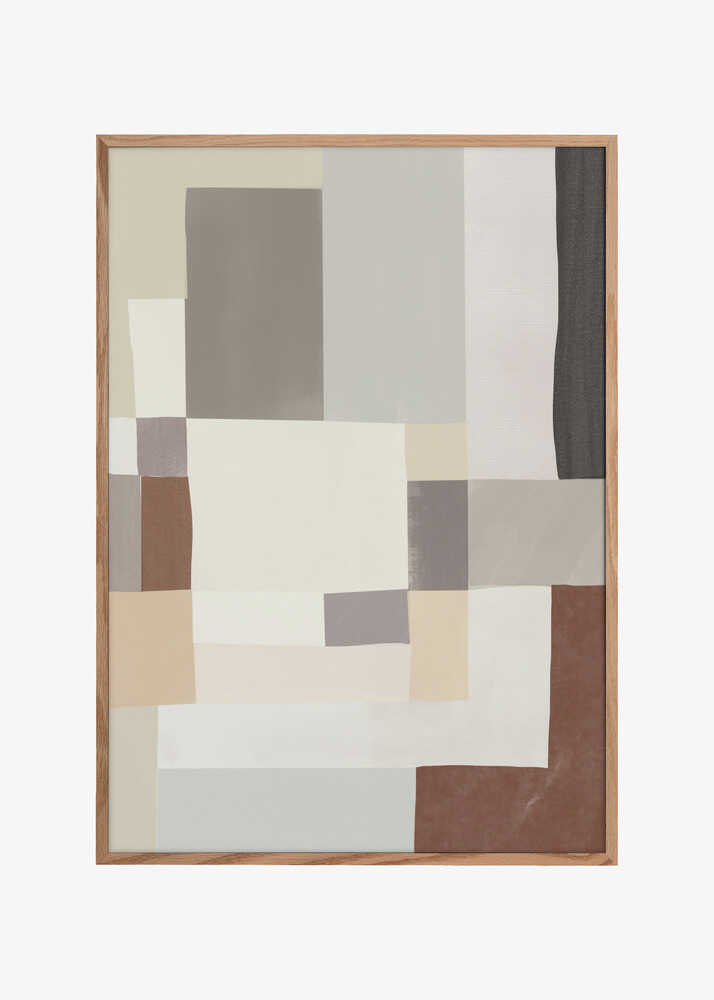 Neutral color geometrical abstract 02