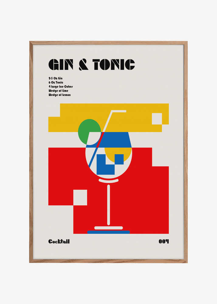 Gin &amp; Tonic Bauhaus Cocktail