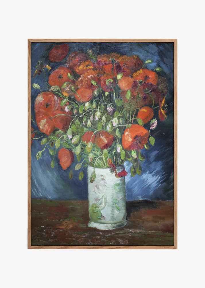 Vincent Van Gogh's Vase With Poppies (1886)