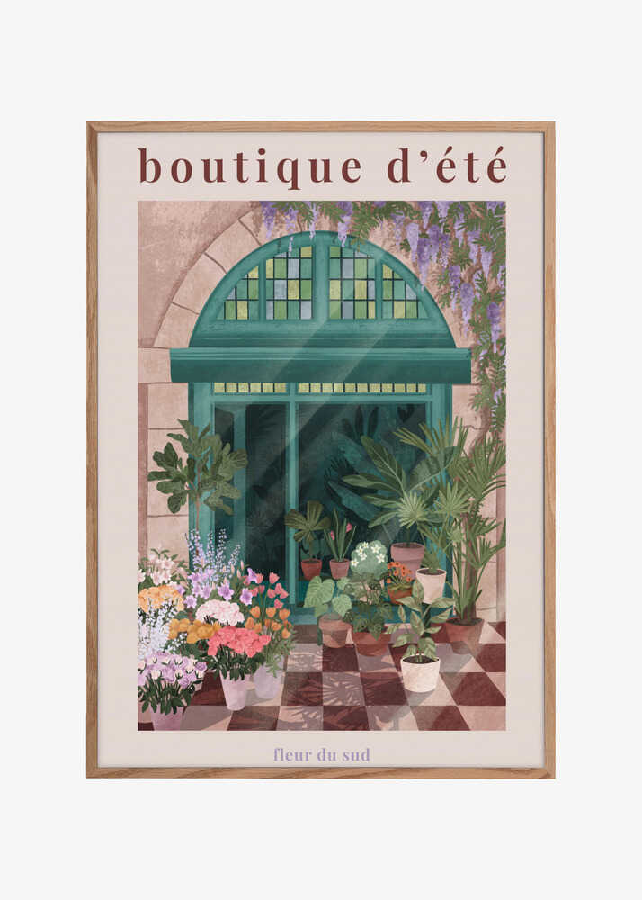French Flowershop Poster