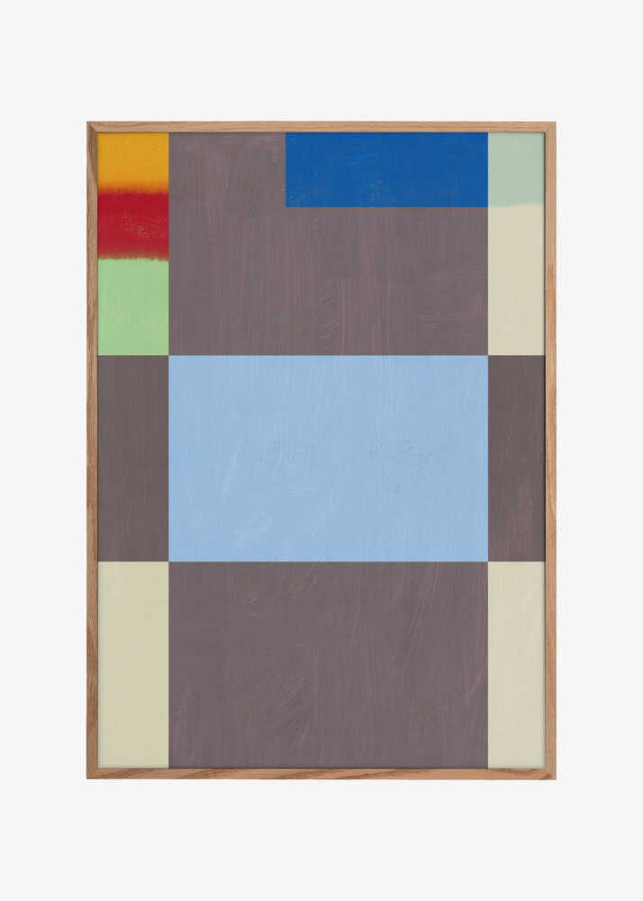 Geometric Shapes With A Muted Color Palette Of Grey