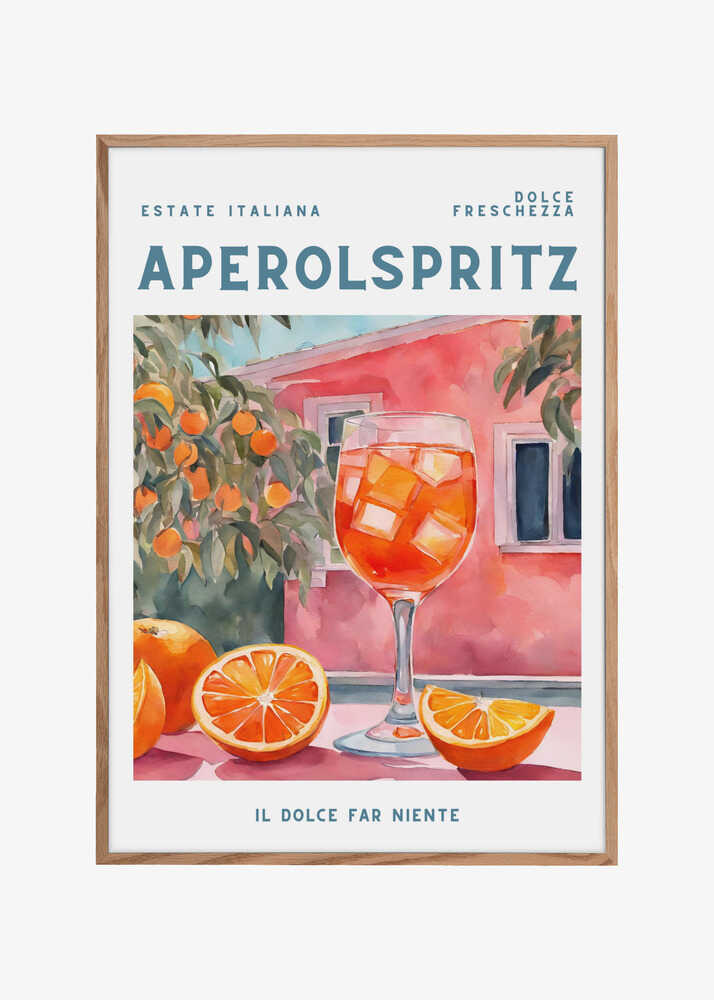 Aperol Spritz, Aquarell, Fresh