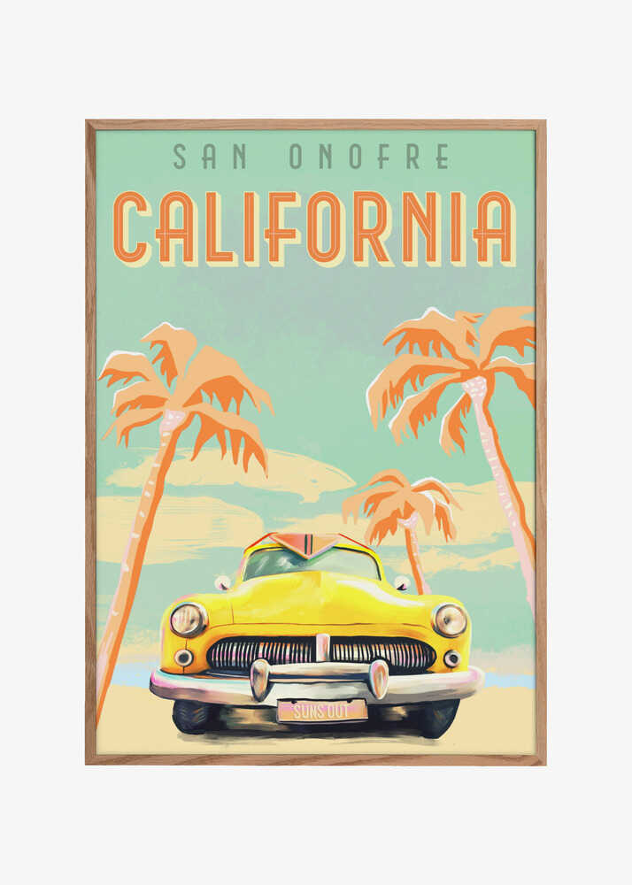 California Surf Poster
