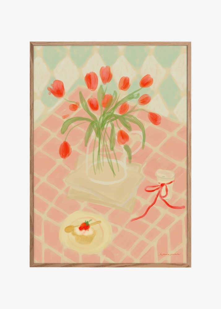 Red Tulips Summer Picnic