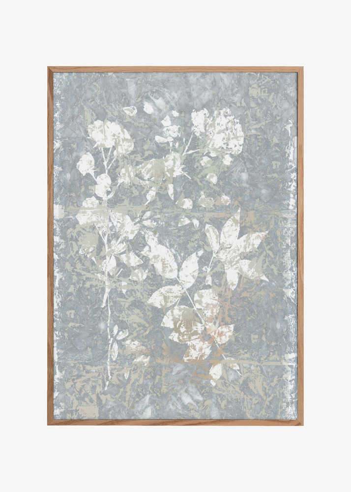 Botanical White Textured Floral 2
