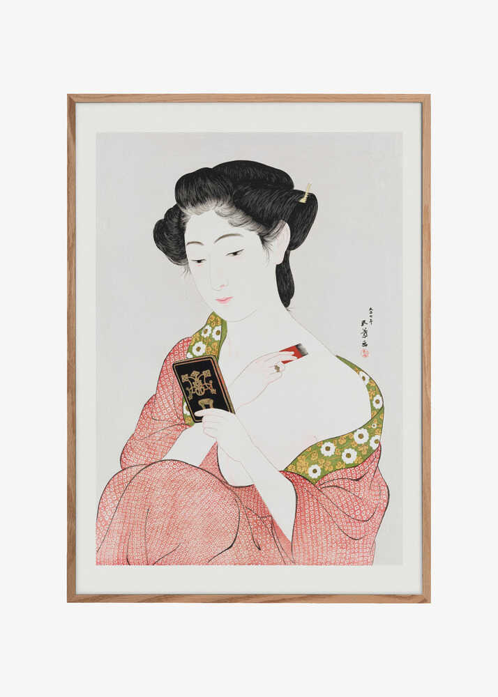 Japanese Woman Applying Powder (1918)