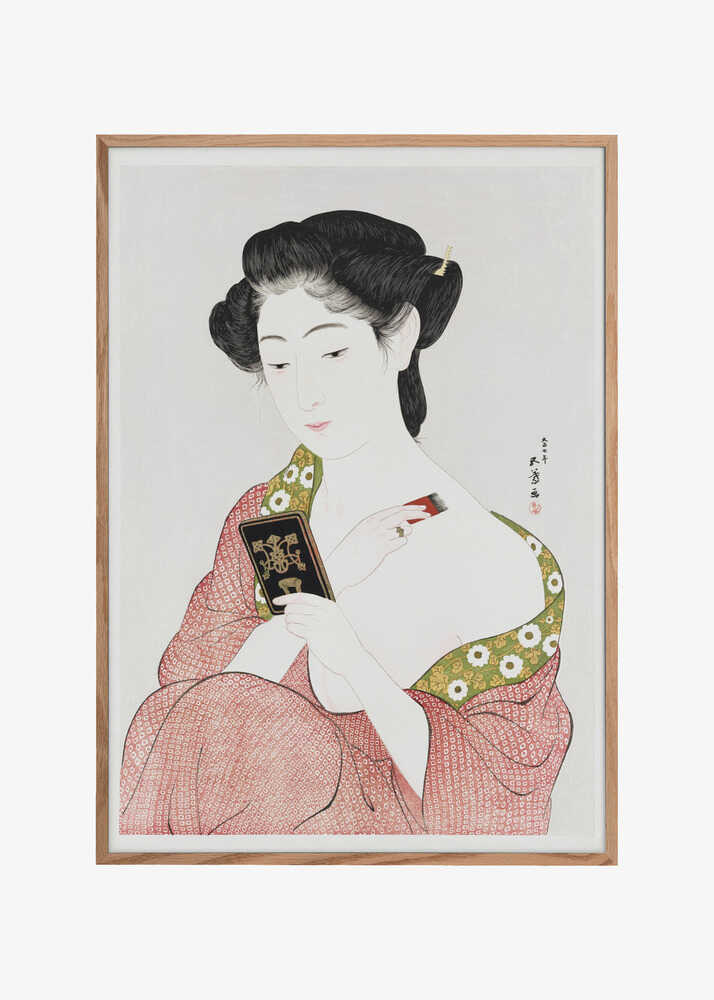 Japanese Woman Applying Powder (1918)