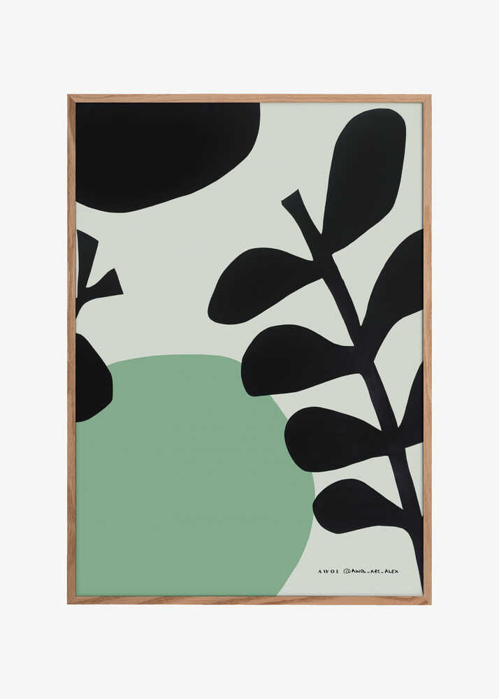 Minimalist Garden Art, Botanical Wall Art With Plant Illustrations