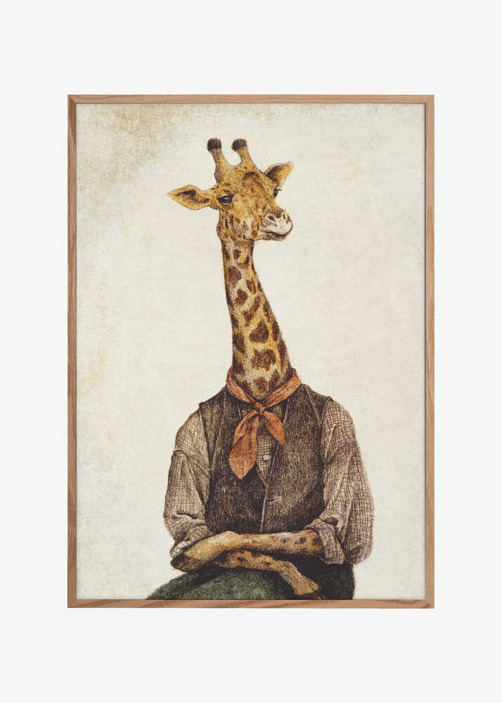 Giraffe With A Human Body