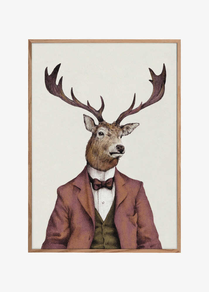A deer With Human Attire—wearing