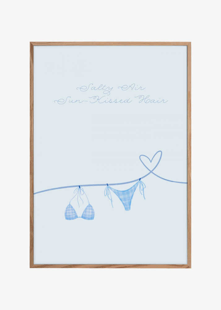 Salty Air Sun Kissed Hair Blue Bikini