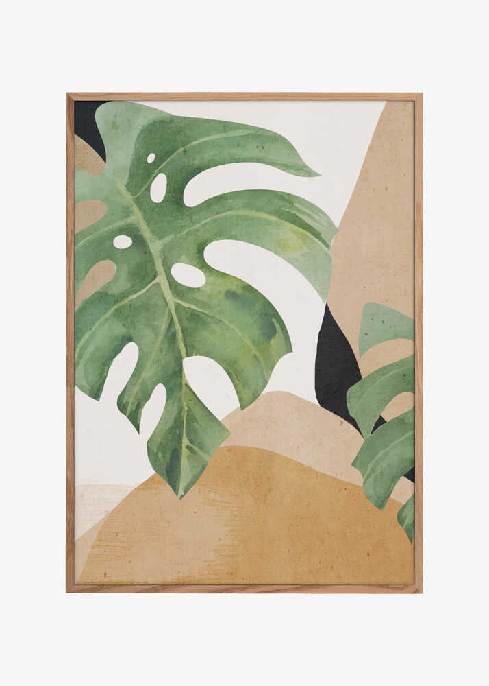 Abstract Art Tropical Leaves