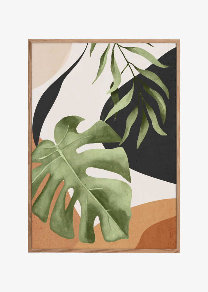 Abstract Art Tropical Leaves 23