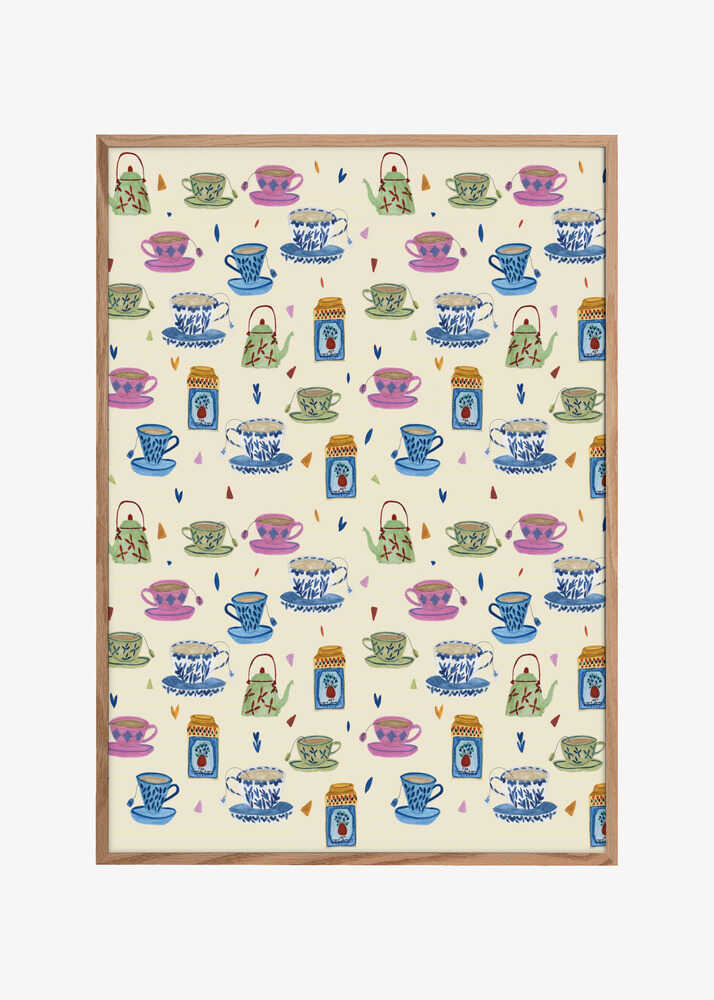 Póster Tazas De Te