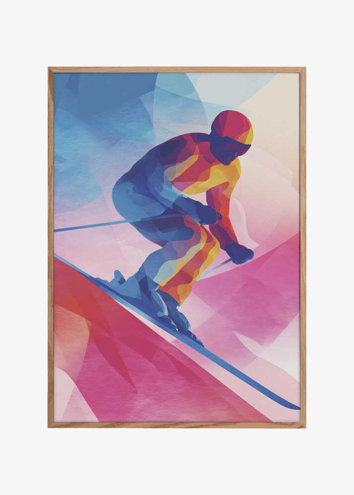 Neon Skier