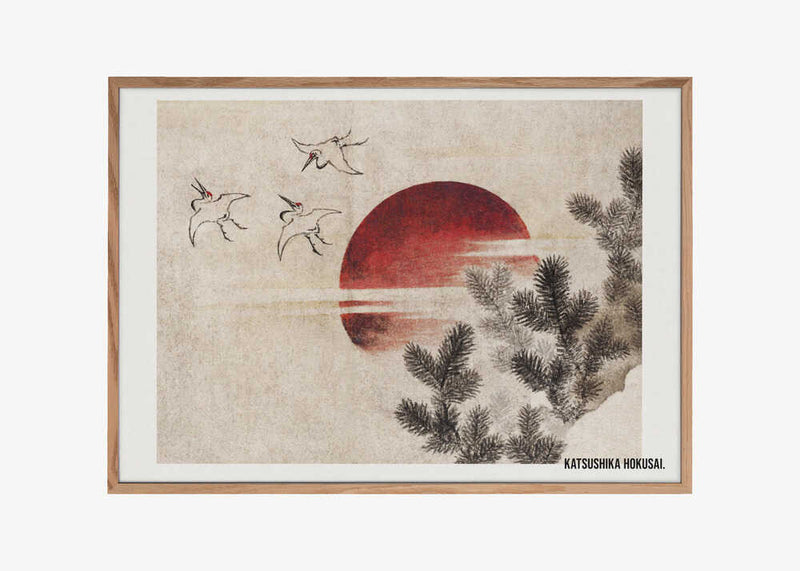 Birds and Sunset, From Album of Sketches (1814)