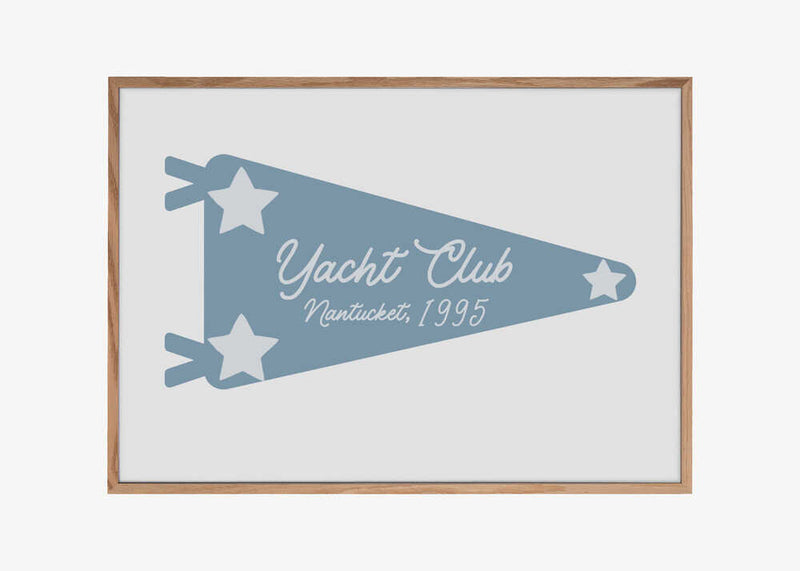 Yacht Club Blue Pennant