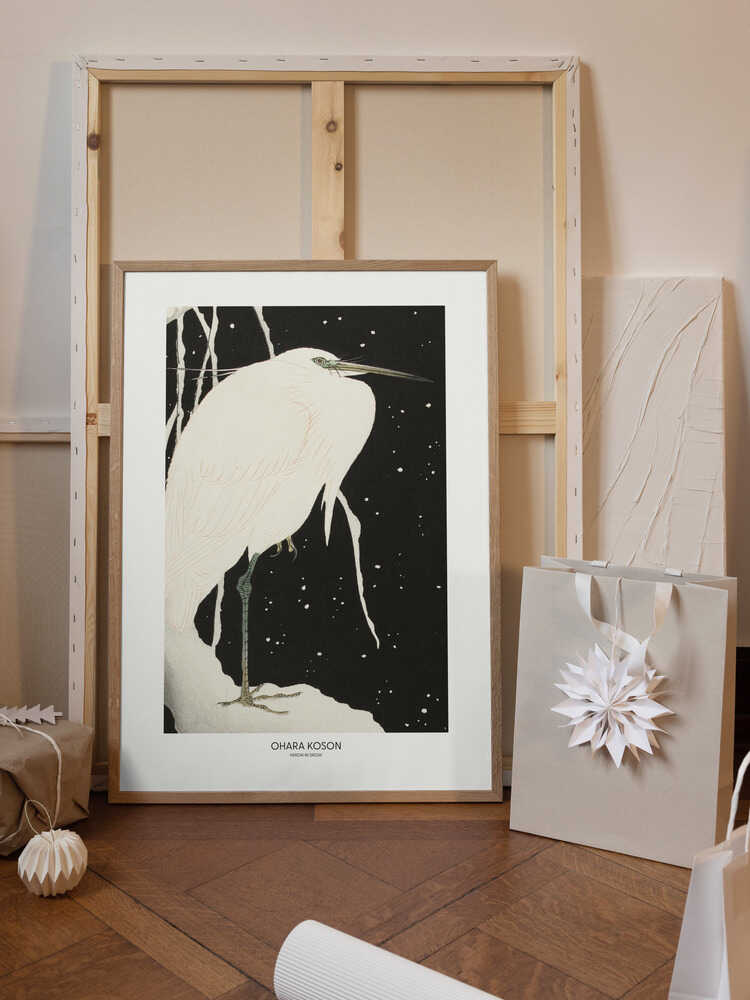 Heron In The Snow